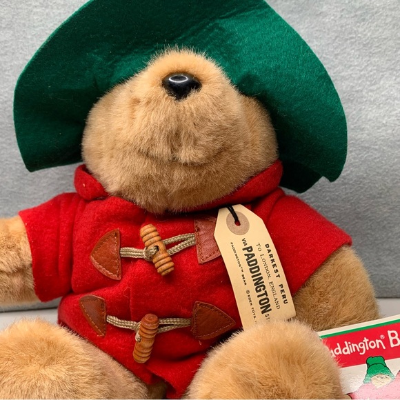 Paddington Bear by Eden Toys Exclusively for Macy's Darkest Peru Green Hat 14” - Picture 2 of 12